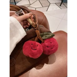 Charm Túi Nhiều Hình Phụ Kiện Túi Xách- Móc khoá Cherry